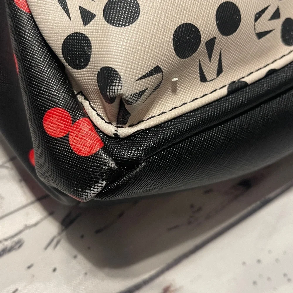 Danielle Nicole Mickey Mouse Backpack - Black Red White Preowned